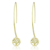 IP Gold(Ion Plating) Stainless Steel Earrings with No Stone