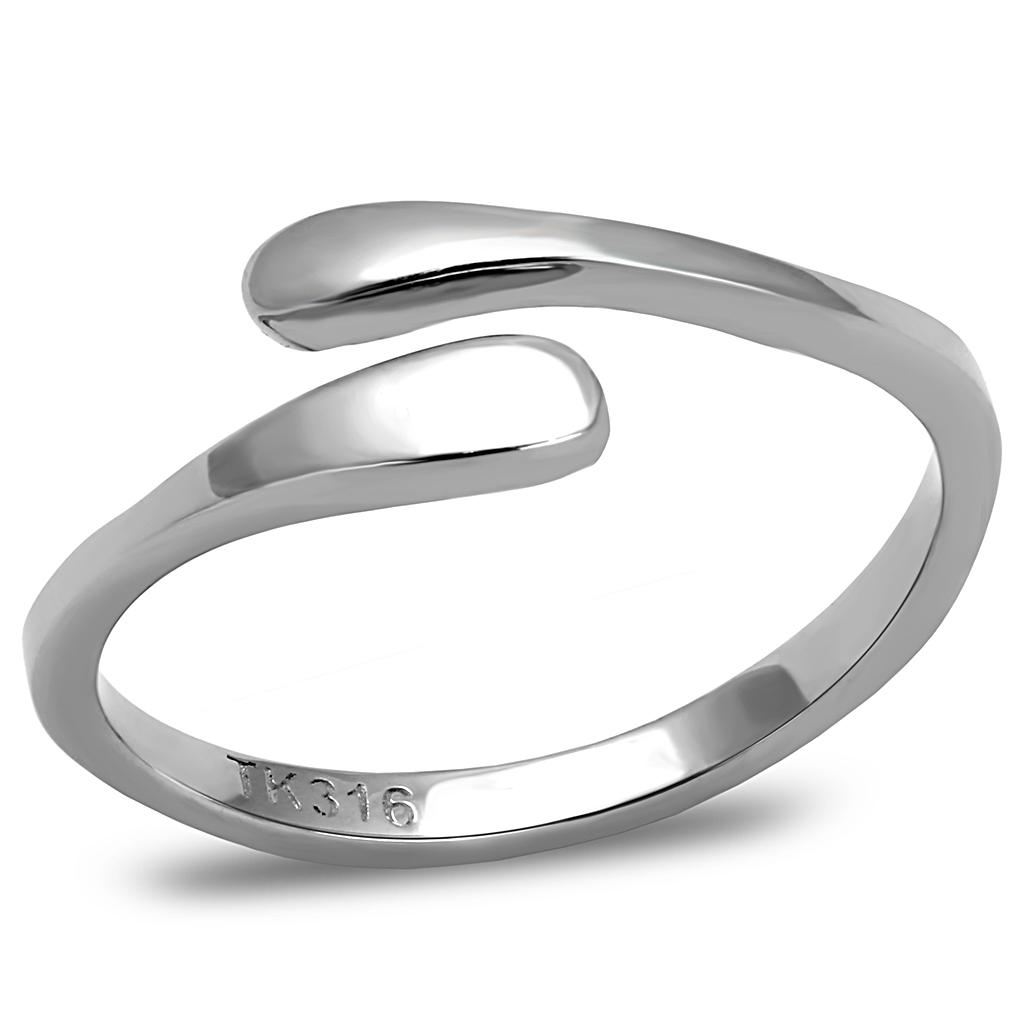 High polished (no plating) Stainless Steel Ring with No Stone