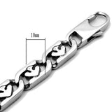 High polished (no plating) Stainless Steel Bracelet with No Stone