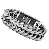 High polished (no plating) Stainless Steel Bracelet with No Stone