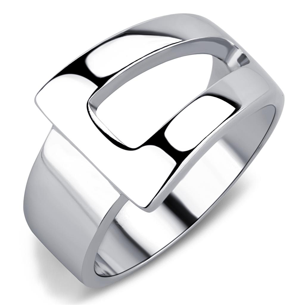 High polished (no plating) Stainless Steel Ring with No Stone