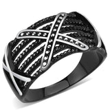 IP Black(Ion Plating) Stainless Steel Ring with No Stone
