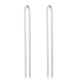 High polished (no plating) Stainless Steel Earrings with No Stone