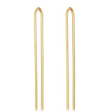 IP Rose Gold(Ion Plating) Stainless Steel Earrings with No Stone