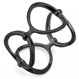 IP Black(Ion Plating) Stainless Steel Ring with No Stone