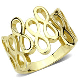 IP Gold(Ion Plating) Stainless Steel Ring with No Stone