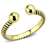 IP Gold(Ion Plating) Stainless Steel Ring with No Stone