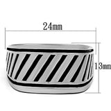 High polished (no plating) Stainless Steel Ring with No Stone