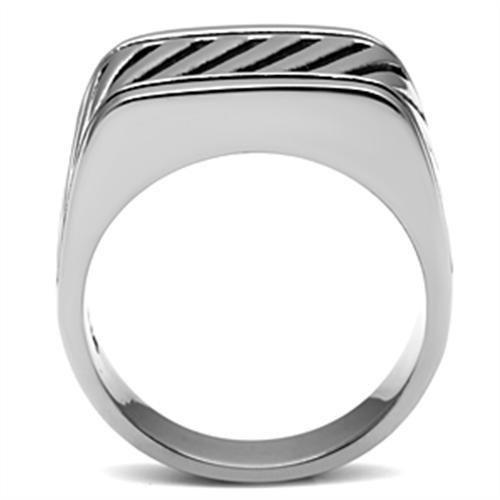 High polished (no plating) Stainless Steel Ring with No Stone