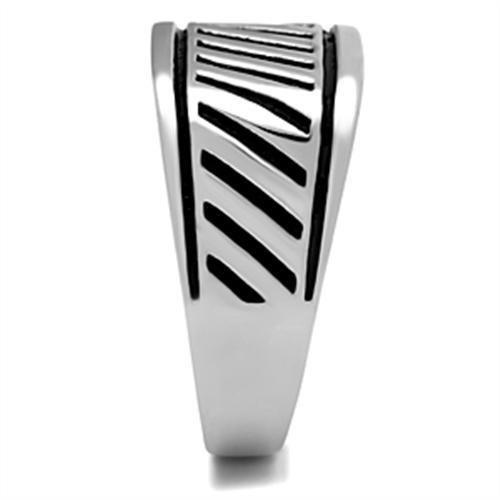 High polished (no plating) Stainless Steel Ring with No Stone