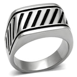 High polished (no plating) Stainless Steel Ring with No Stone