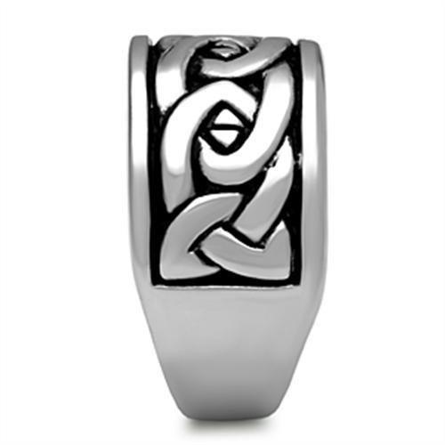 High polished (no plating) Stainless Steel Ring with No Stone