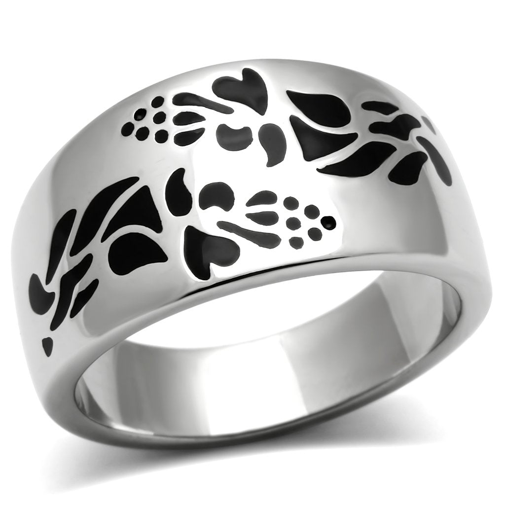 High polished (no plating) Stainless Steel Ring with No Stone