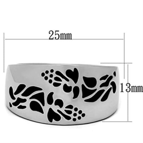 High polished (no plating) Stainless Steel Ring with No Stone