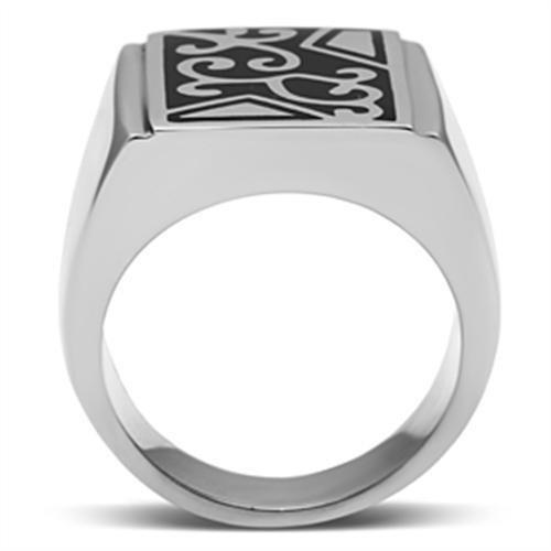 High polished (no plating) Stainless Steel Ring with No Stone