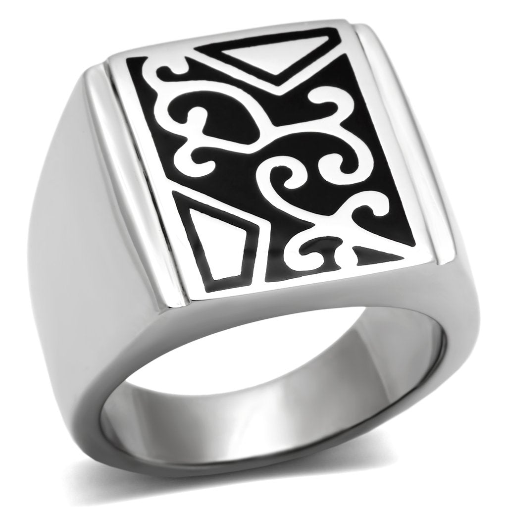 High polished (no plating) Stainless Steel Ring with No Stone