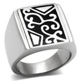 High polished (no plating) Stainless Steel Ring with No Stone