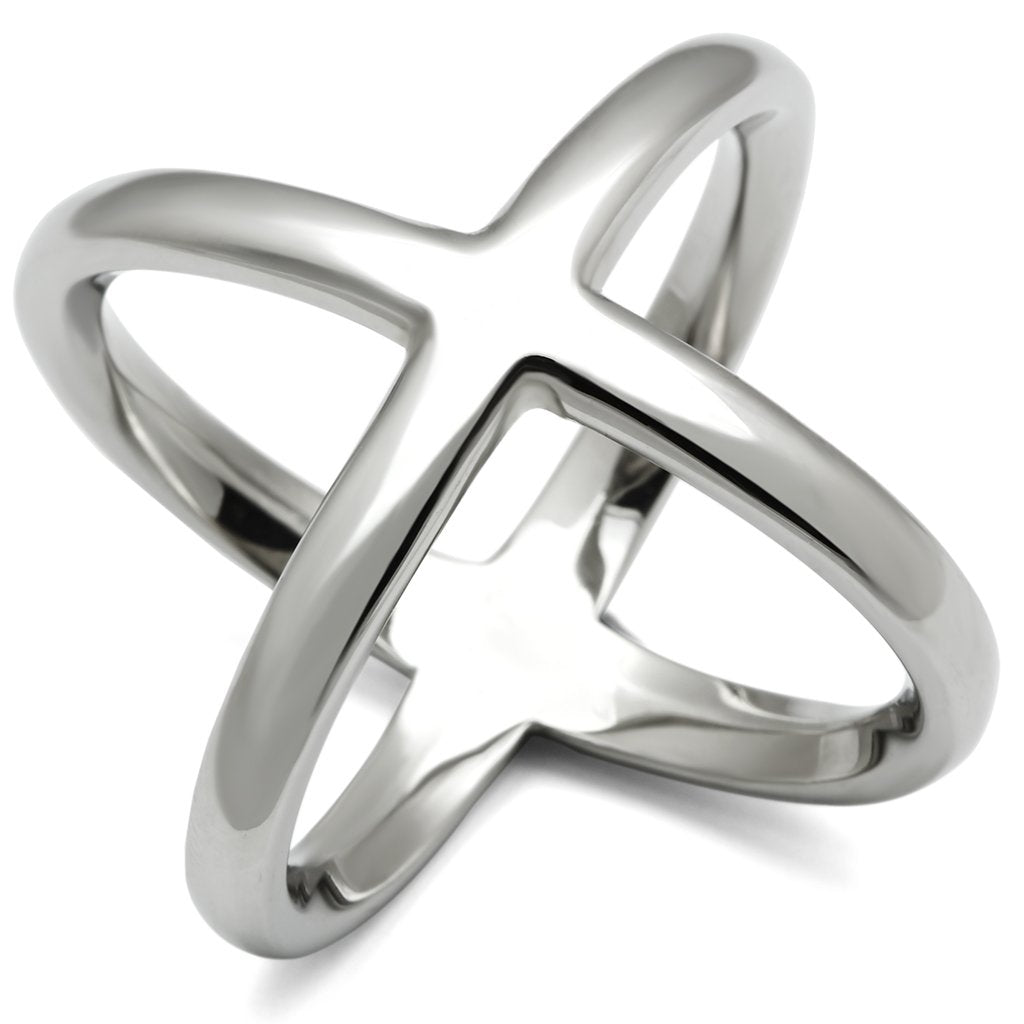 High polished (no plating) Stainless Steel Ring with No Stone