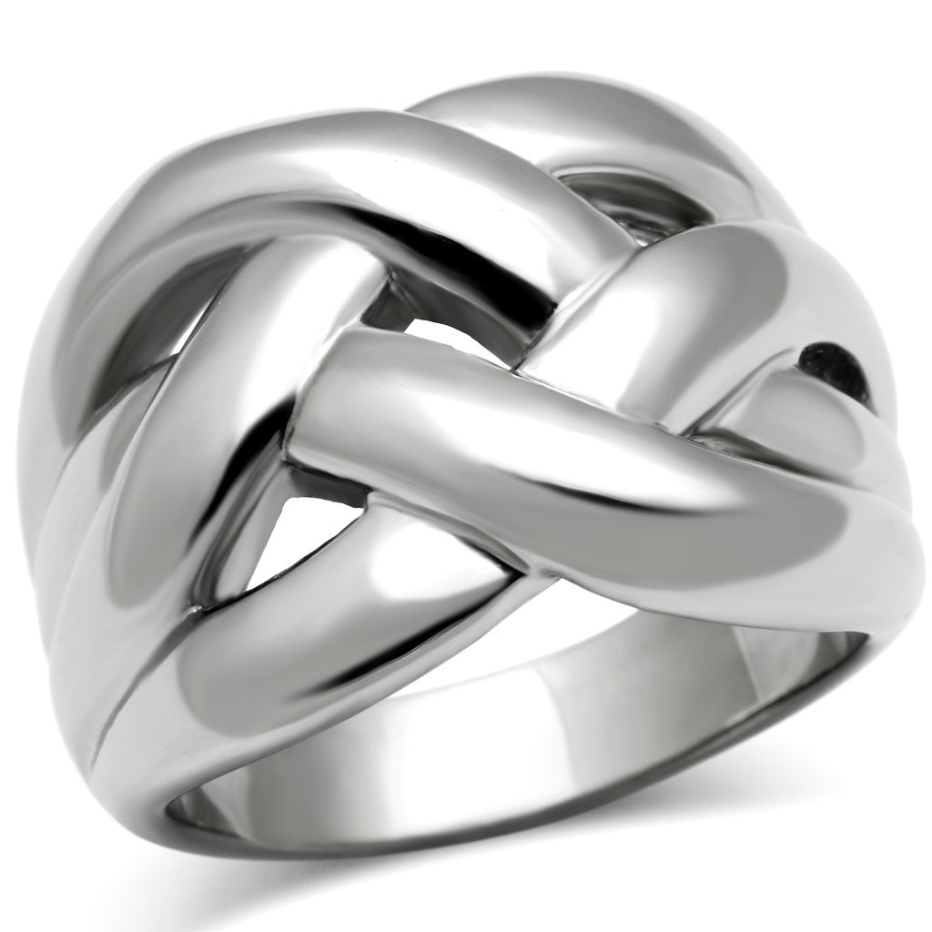 High polished (no plating) Stainless Steel Ring with No Stone