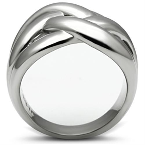 High polished (no plating) Stainless Steel Ring with No Stone