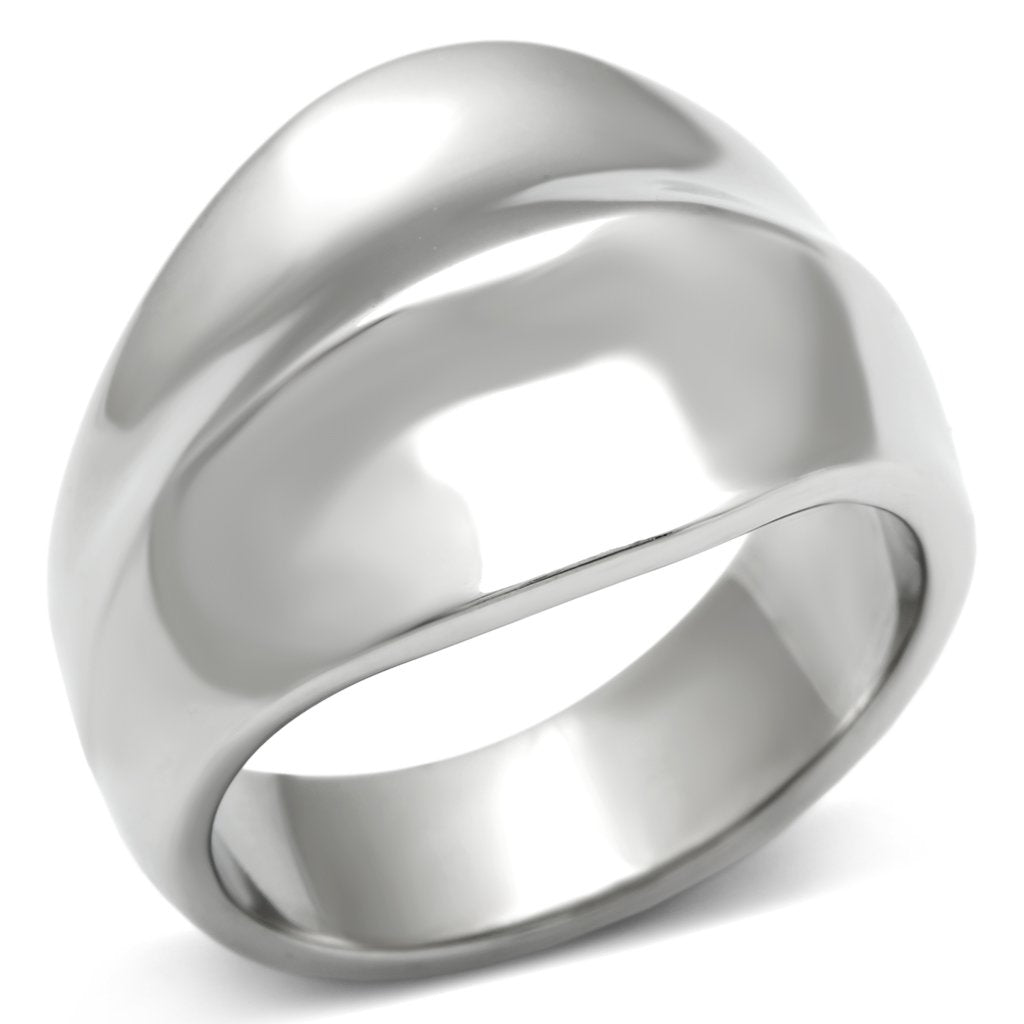 High polished (no plating) Stainless Steel Ring with No Stone