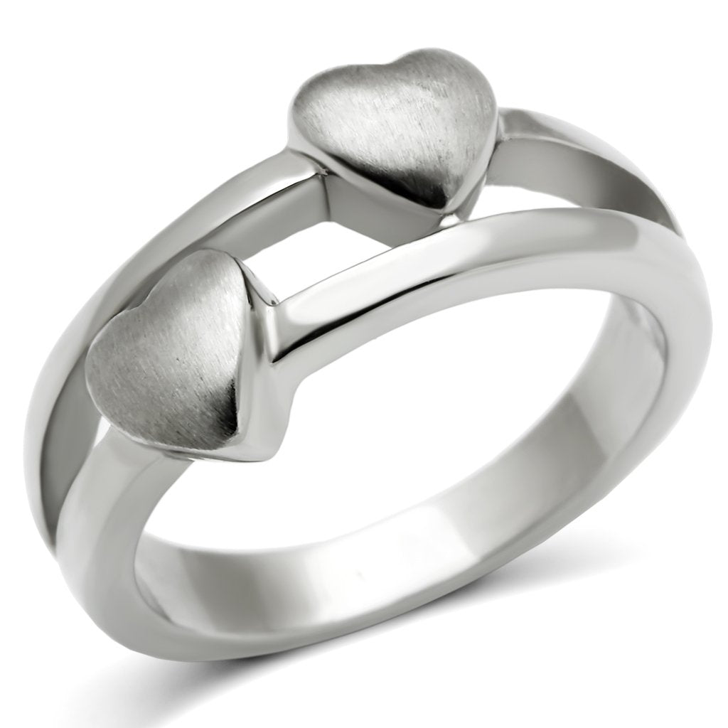 High polished (no plating) Stainless Steel Ring with No Stone
