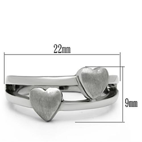 High polished (no plating) Stainless Steel Ring with No Stone