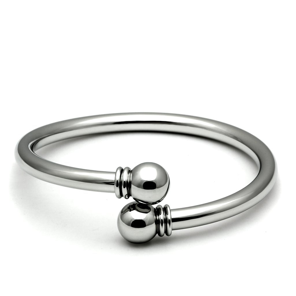 High polished (no plating) Stainless Steel Bangle with No Stone