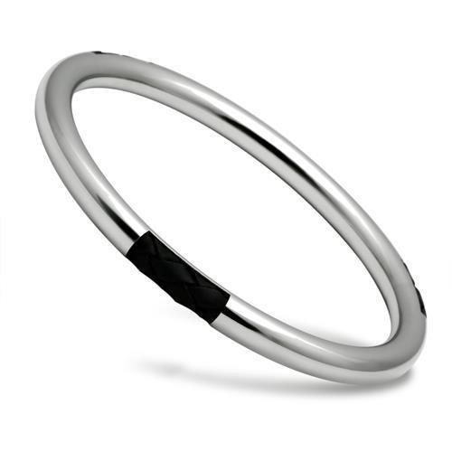 High polished (no plating) Stainless Steel Bangle with No Stone