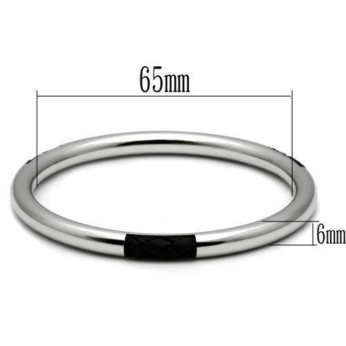 High polished (no plating) Stainless Steel Bangle with No Stone