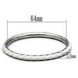 High polished (no plating) Stainless Steel Bangle with No Stone