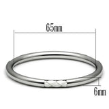 High polished (no plating) Stainless Steel Bangle with No Stone