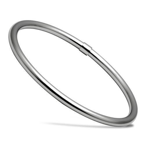 High polished (no plating) Stainless Steel Bangle with No Stone