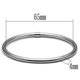 High polished (no plating) Stainless Steel Bangle with No Stone