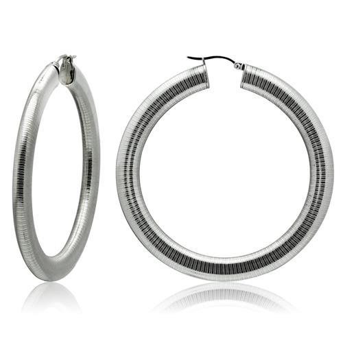 High polished (no plating) Stainless Steel Earrings with No Stone