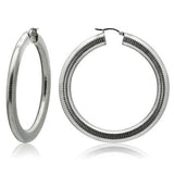 High polished (no plating) Stainless Steel Earrings with No Stone