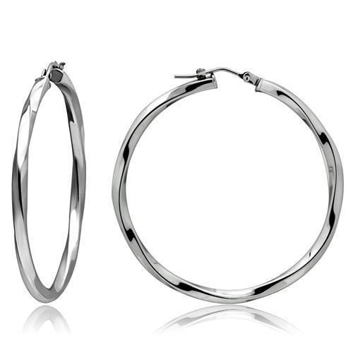 High polished (no plating) Stainless Steel Earrings with No Stone