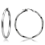High polished (no plating) Stainless Steel Earrings with No Stone