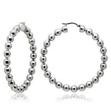 High polished (no plating) Stainless Steel Earrings with No Stone