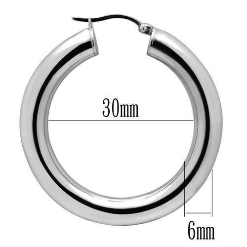 High polished (no plating) Stainless Steel Earrings with No Stone