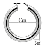 High polished (no plating) Stainless Steel Earrings with No Stone