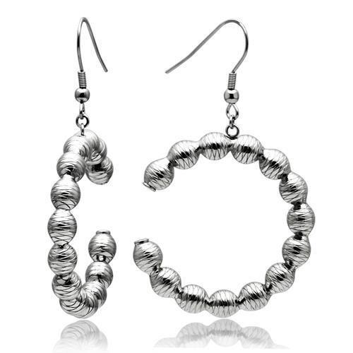 High polished (no plating) Stainless Steel Earrings with No Stone