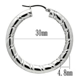 High polished (no plating) Stainless Steel Earrings with No Stone