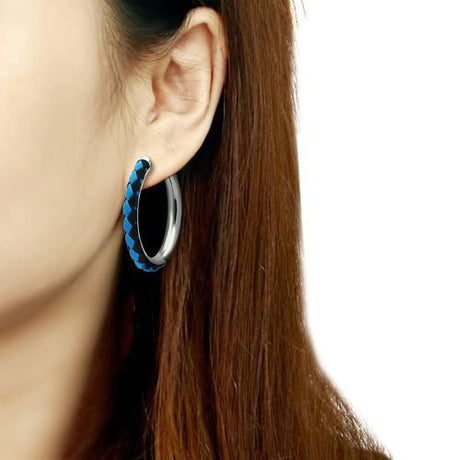 High polished (no plating) Stainless Steel Earrings with No Stone