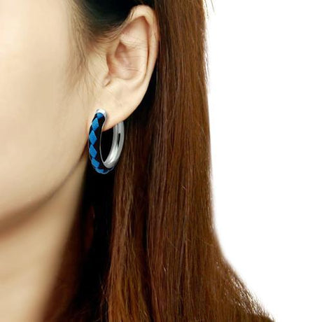 High polished (no plating) Stainless Steel Earrings with No Stone