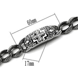 High polished (no plating) Stainless Steel Bracelet with No Stone