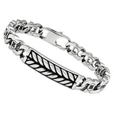 High polished (no plating) Stainless Steel Bracelet with No Stone