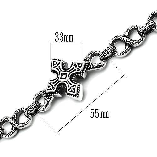 High polished (no plating) Stainless Steel Bracelet with No Stone