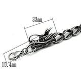 High polished (no plating) Stainless Steel Bracelet with No Stone