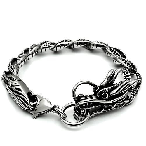 High polished (no plating) Stainless Steel Bracelet with No Stone
